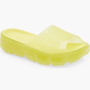 NWT UGG Bright Yellow Slide Sandals.